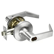 YALE Grade 1 Service Station Cylindrical Lock, Augusta Lever, SFIC Less Core, Satin Chrm Fnsh, Non-handed B-AU5406LN 626